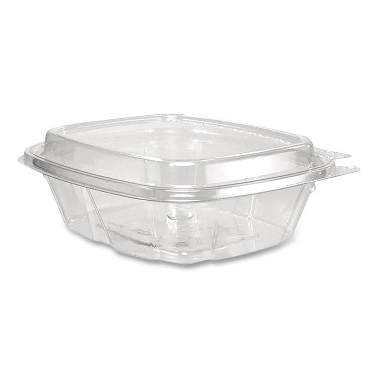 ClearPac SafeSeal Tamper-Resistant/Evident Containers, Domed Lid, 8 oz, Clear, Plastic, 100/Bag, 2 Bags/Carton