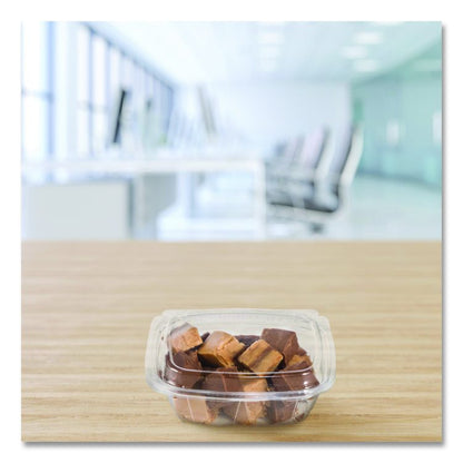 ClearPac SafeSeal Tamper-Resistant/Evident Containers, Domed Lid, 8 oz, Clear, Plastic, 100/Bag, 2 Bags/Carton
