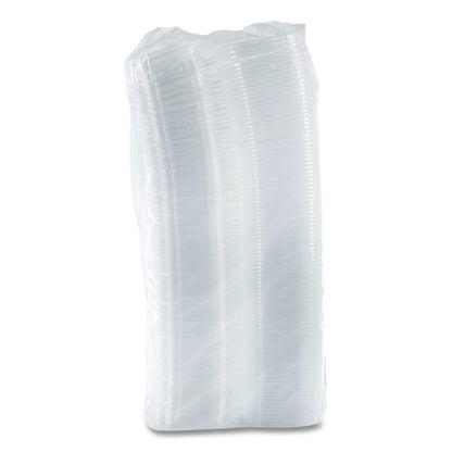 ClearPac SafeSeal Tamper-Resistant/Evident Containers, Flat Lid, 8 oz, Clear, Plastic, 100/Bag, 2 Bags/Carton