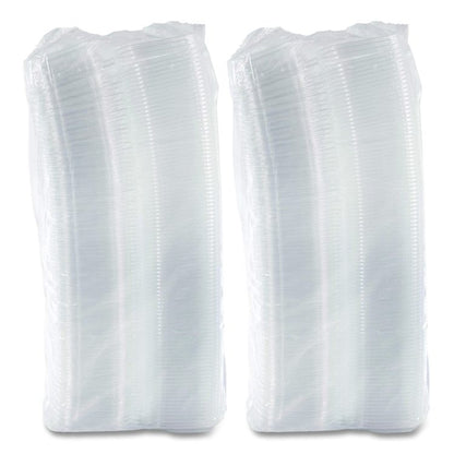 ClearPac SafeSeal Tamper-Resistant/Evident Containers, Flat Lid, 8 oz, Clear, Plastic, 100/Bag, 2 Bags/Carton
