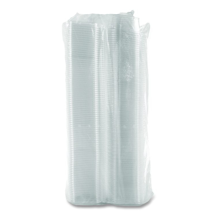 ClearPac SafeSeal Tamper-Resistant/Evident Containers, Domed Lid, 12 oz, Clear, Plastic, 100/Bag, 2 Bags/Carton