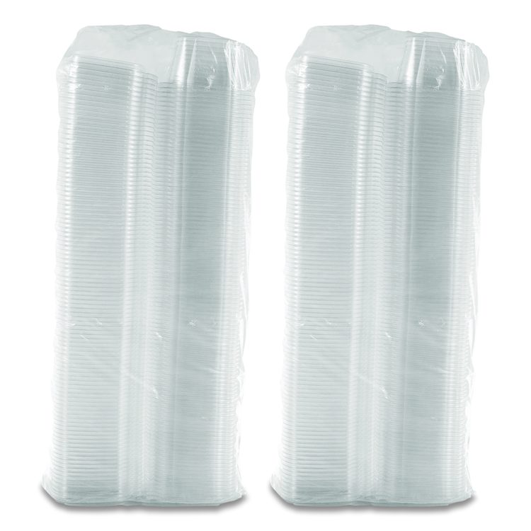 ClearPac SafeSeal Tamper-Resistant/Evident Containers, Domed Lid, 16 oz, Clear, Plastic, 100/Bag, 2 Bags/Carton