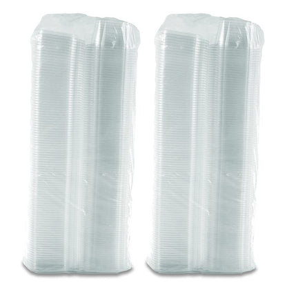 ClearPac SafeSeal Tamper-Resistant/Evident Containers, Domed Lid, 16 oz, Clear, Plastic, 100/Bag, 2 Bags/Carton