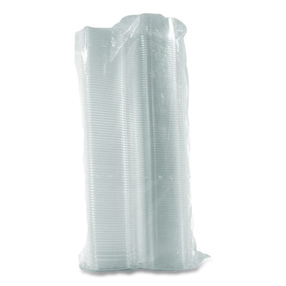 ClearPac SafeSeal Tamper-Resistant/Evident Containers, Flat Lid, 16 oz, Clear, Plastic, 100/Bag, 2 Bags/Carton