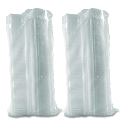 ClearPac SafeSeal Tamper-Resistant/Evident Containers, Flat Lid, 16 oz, Clear, Plastic, 100/Bag, 2 Bags/Carton