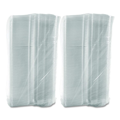 ClearPac SafeSeal Tamper-Resistant/Evident Containers, Domed Lid, 24 oz, Clear, Plastic, 100/Bag, 2 Bags/Carton