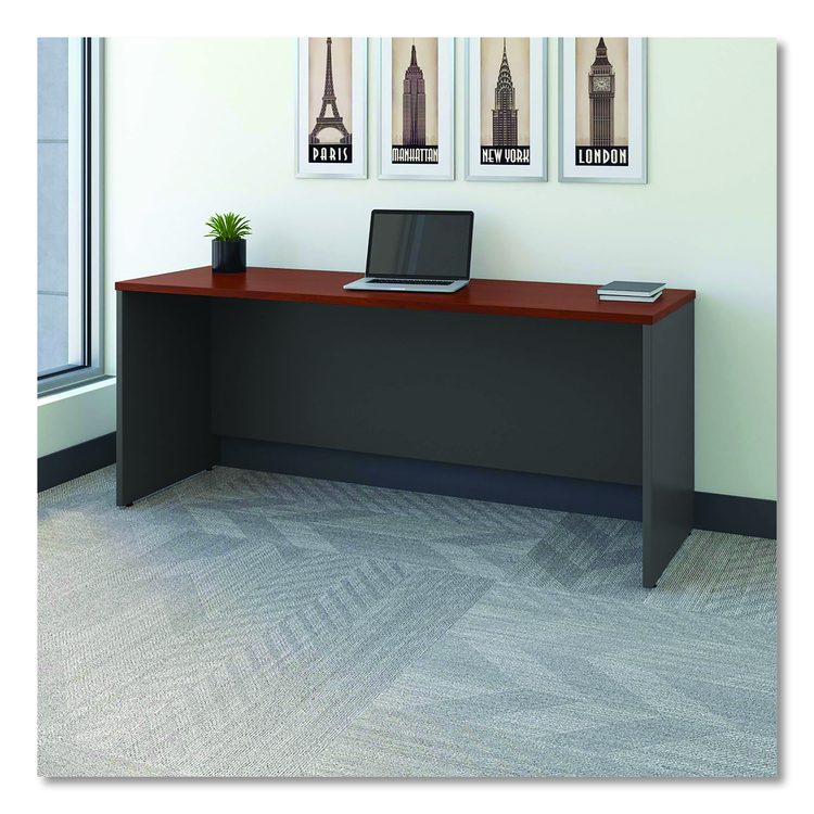 Series C Collection 72W Credenza Shell, 71.13w x 23.38d x 29.88h, Hansen Cherry