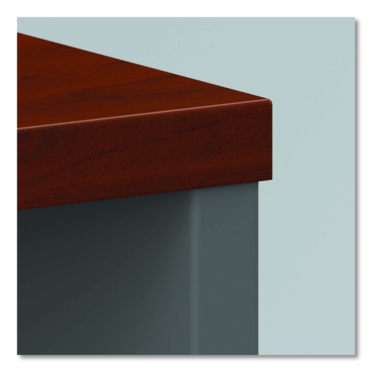 Series C Collection Desk Shell, 71.13" x 29.38" x 29.88", Hansen Cherry/Graphite Gray