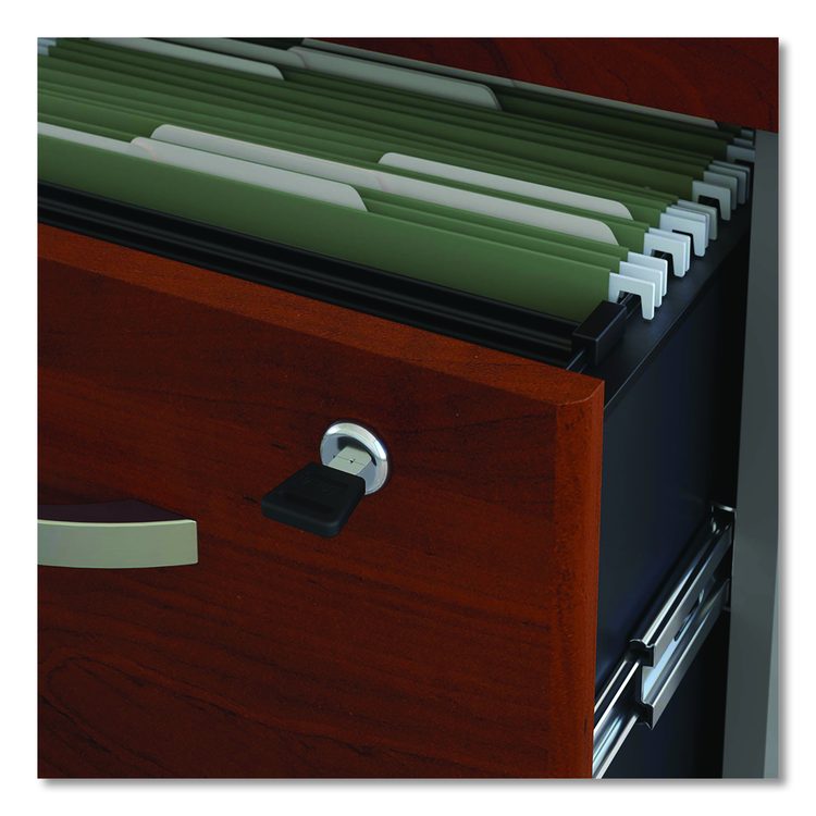 Series C Mobile Pedestal File, Left/Right, 3-Drawer: Box/Box/File, Legal/Letter/A4/A5, Cherry/Gray, 15.75" x 20.25" x 27.88"