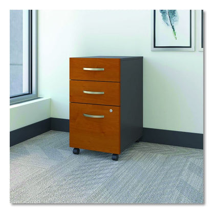 Series C Mobile Pedestal File, Left/Right, 3-Drawers: Box/Box/File, Legal/Letter/A4/A5, Cherry/Gray, 15.75" x 20.25" x 27.88"