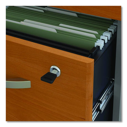 Series C Mobile Pedestal File, Left/Right, 3-Drawers: Box/Box/File, Legal/Letter/A4/A5, Cherry/Gray, 15.75" x 20.25" x 27.88"