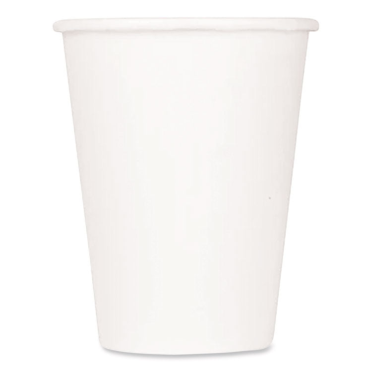 Double Poly Paper Cold Cups, 9 oz, White, 1,000/Carton