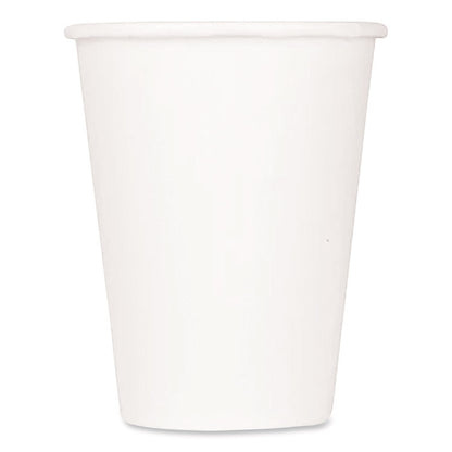 Double Poly Paper Cold Cups, 9 oz, White, 1,000/Carton
