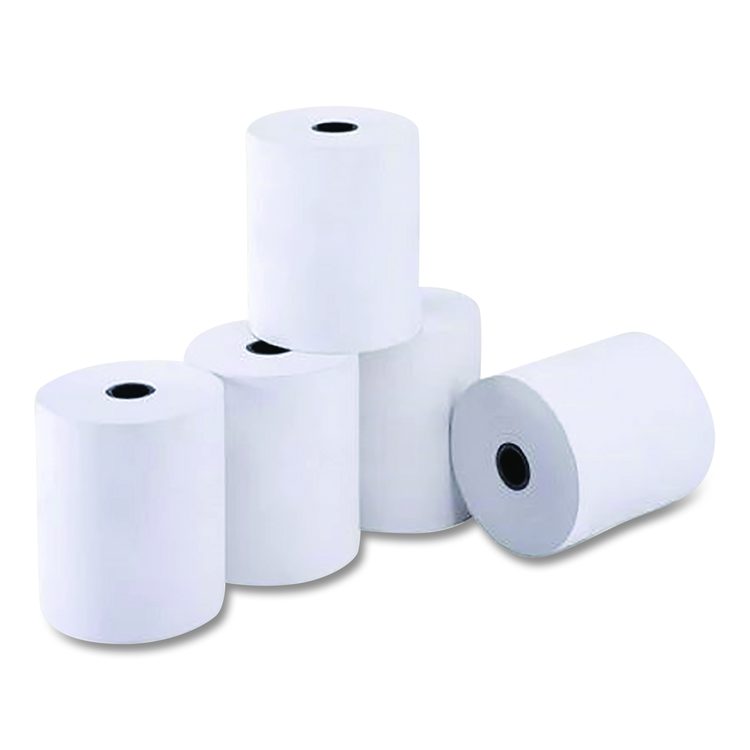 Thermal Paper Rolls, 3.13" x 273 ft, White, 50/Carton