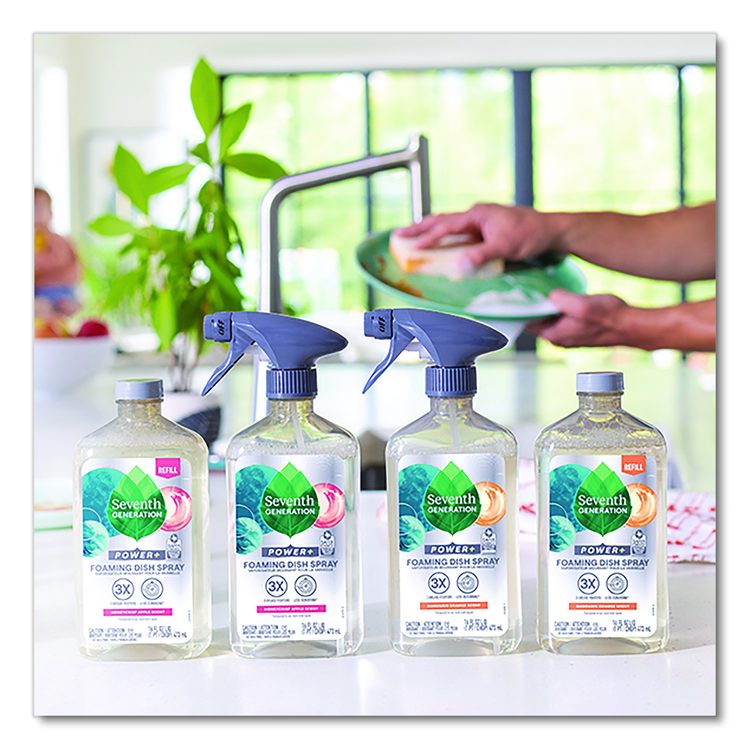 Foaming Dish Spray, Mandarin Orange Scent, 16 oz Bottle