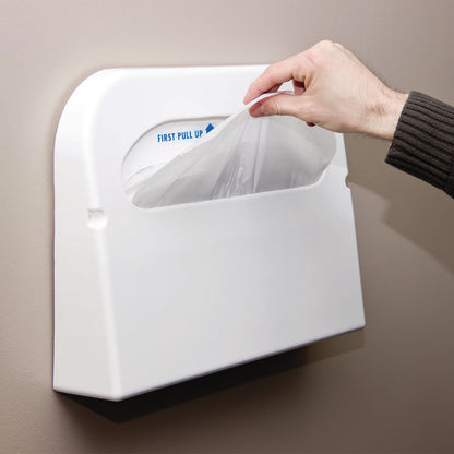Health Gards Toilet Seat Covers, 14.25 x 16.5, White, 250/Pack, 20 Packs/Carton