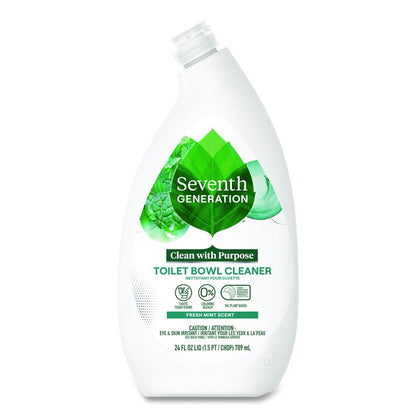 Toilet Bowl Cleaner, Fresh Mint Scent, 24 oz Bottle, 4/Carton