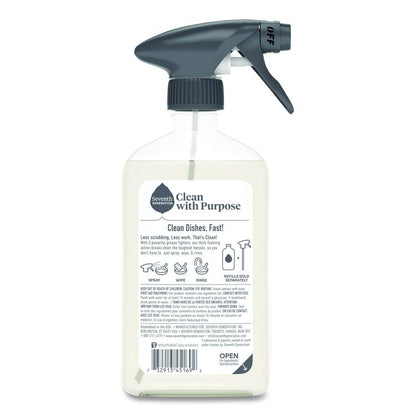 Foaming Dish Spray, Mandarin Orange Scent, 16 oz Bottle
