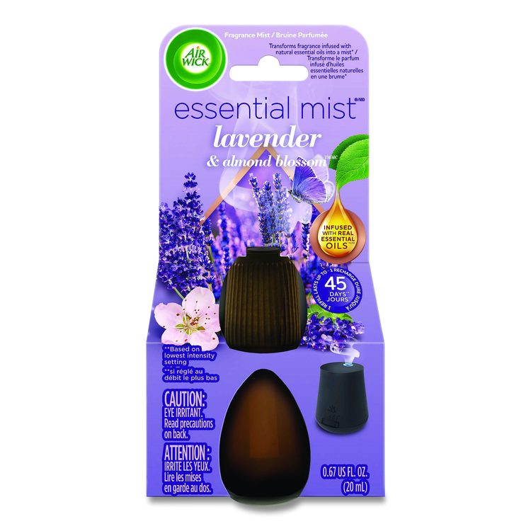 Essential Mist Refill, Lavender and Almond Blossom, 0.67 oz Bottle