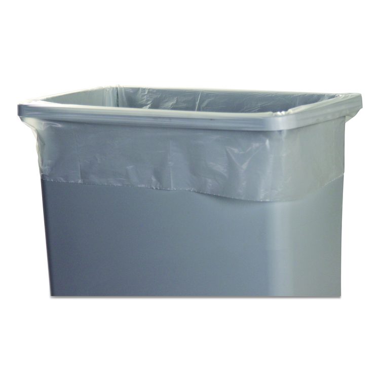 Linear Low Density Can Liners with AccuFit Sizing, 23 gal, 0.9 mil, 28" x 45", Clear, 50/Box