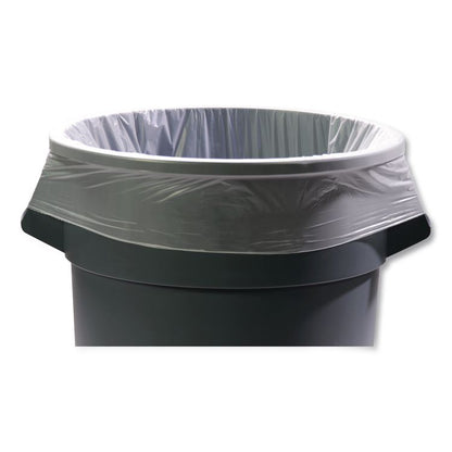 Linear Low Density Can Liners with AccuFit Sizing, 55 gal, 0.9 mil, 40" x 53", Clear, 50 Bags/Box, 3 Boxes/Carton