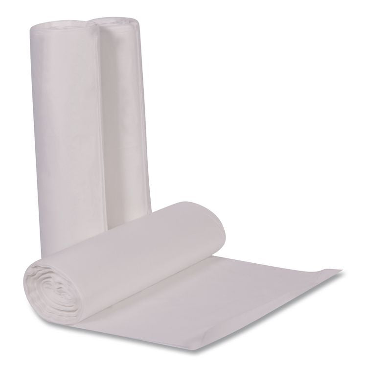 Linear Low Density Can Liners with AccuFit Sizing, 32 gal, 0.9 mil, 33" x 44", Clear, 50 Bags/Box, 6 Boxes/Carton