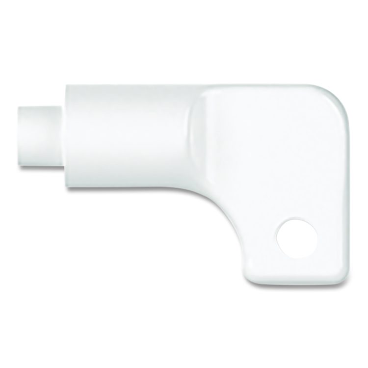 Pure by Gloss and Guild+Pepper ABS Mini Bracket - Tape Mount, 1.25 x 0.84 x 3.65. White, 48/Carton