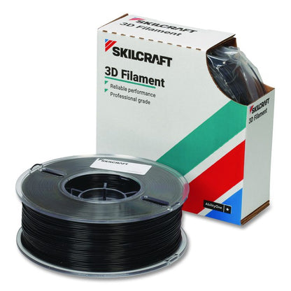 7045017057355, SKILCRAFT 3D Printer Nylon Filament, 1 kg Spool, 2.85 mm, Black