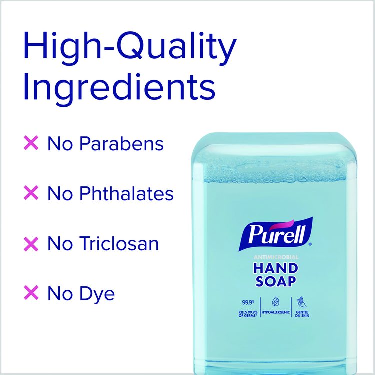Antimicrobial Foaming Hand Soap Refill, For ES10 Dispensers, Plum Scent, 1,200 mL, 2/Carton