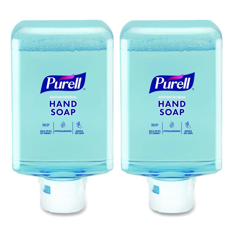 Antimicrobial Foaming Hand Soap Refill, For ES10 Dispensers, Plum Scent, 1,200 mL, 2/Carton