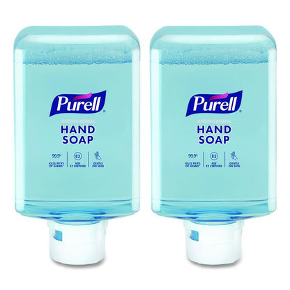 Antimicrobial Foaming Hand Soap Refill, For ES10 Dispensers, Fragrance-Free, 1,200 mL, 2/Carton