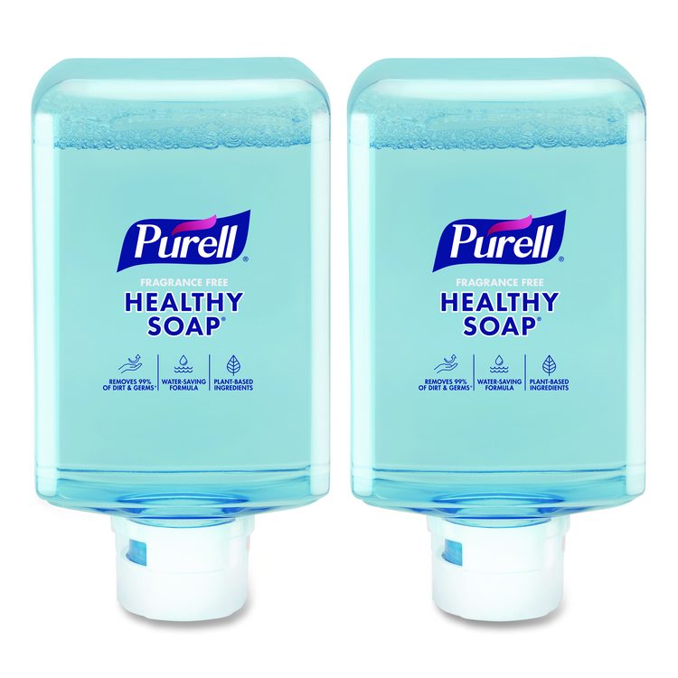 HEALTHY SOAP with CLEAN RELEASE Technology Refill, For ES10 Dispensers, Fragrance-Free, 1,200 mL, 2/Carton
