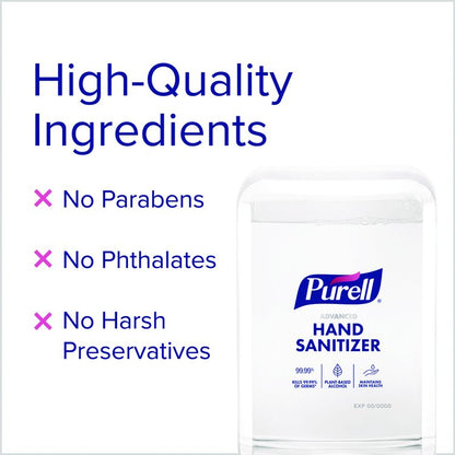 Advanced Hand Sanitizer Fragrance Free Foam, For ES10 Automatic Dispensers, 1,200 mL Refill, Fragrance-Free, 2/Carton