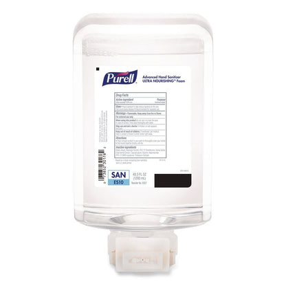 Advanced Hand Sanitizer ULTRA NOURISHING Foam, For ES10 Dispensers, 1,200 mL Refill, Fragrance-Free, 2/Carton