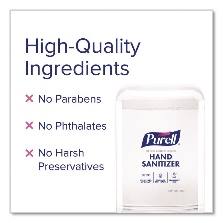 Advanced Hand Sanitizer ULTRA NOURISHING Foam, For ES10 Dispensers, 1,200 mL Refill, Fragrance-Free, 2/Carton
