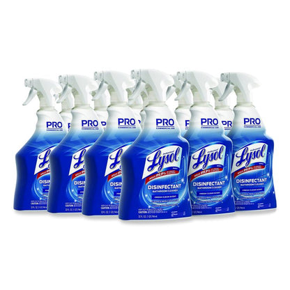 Disinfectant Bathroom Cleaner, Fresh Scent, 32 oz Spray Bottle, 12/Carton
