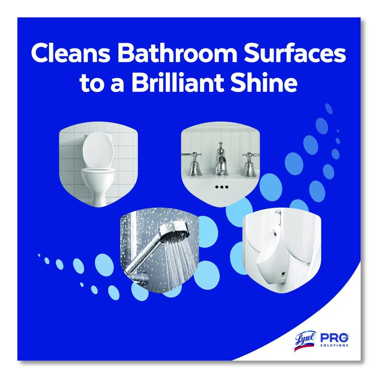 Disinfectant Bathroom Cleaner, Fresh Scent, 32 oz Spray Bottle, 12/Carton