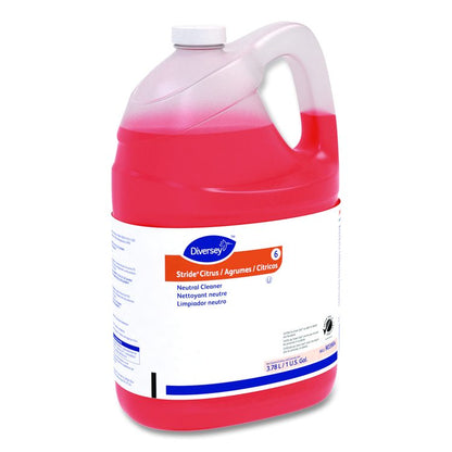 Stride Neutral Cleaner, Citrus Scent, 1 gal, 4 Bottles/Carton