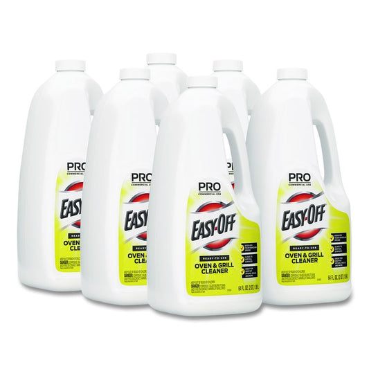 Ready-to-Use Oven and Grill Cleaner, Liquid, 2 qt Bottle, 6/Carton