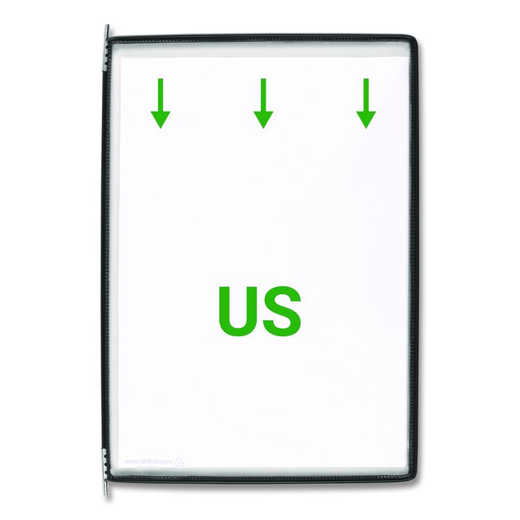 Desktop Reference Starter Set, 10 Antimicrobial Wire-Reinforced Pockets