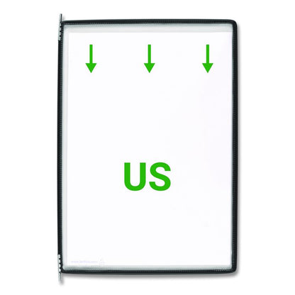 Desktop Reference Starter Set, 10 Antimicrobial Wire-Reinforced Pockets
