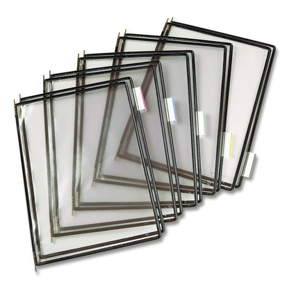 Desktop Reference Starter Set, 10 Antimicrobial Wire-Reinforced Pockets