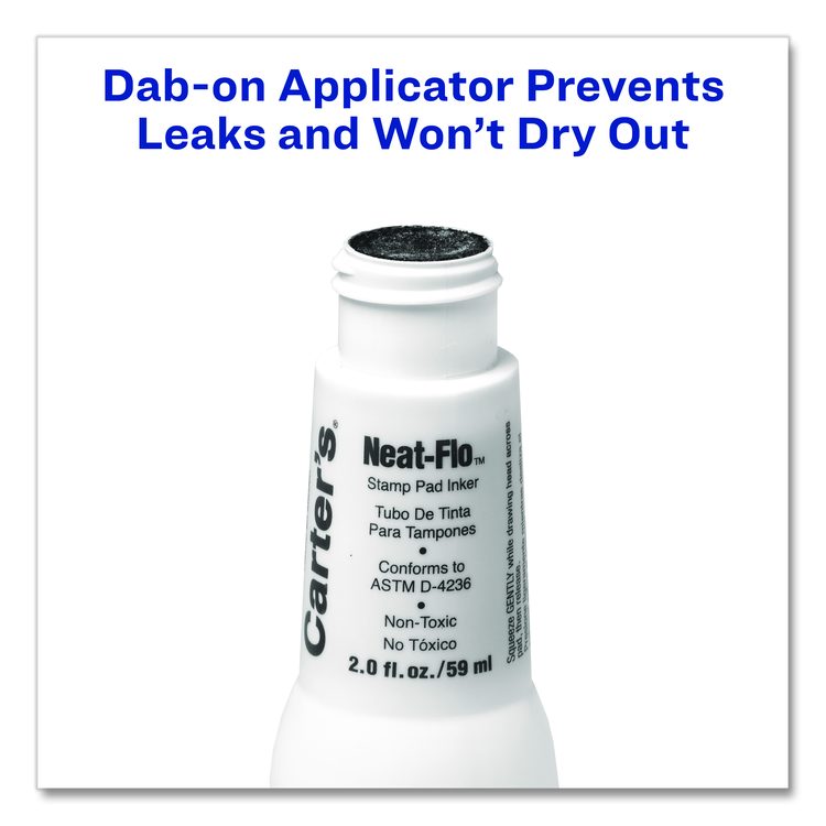 Neat-Flo Stamp Pad Inker, 2 oz Bottle, Black