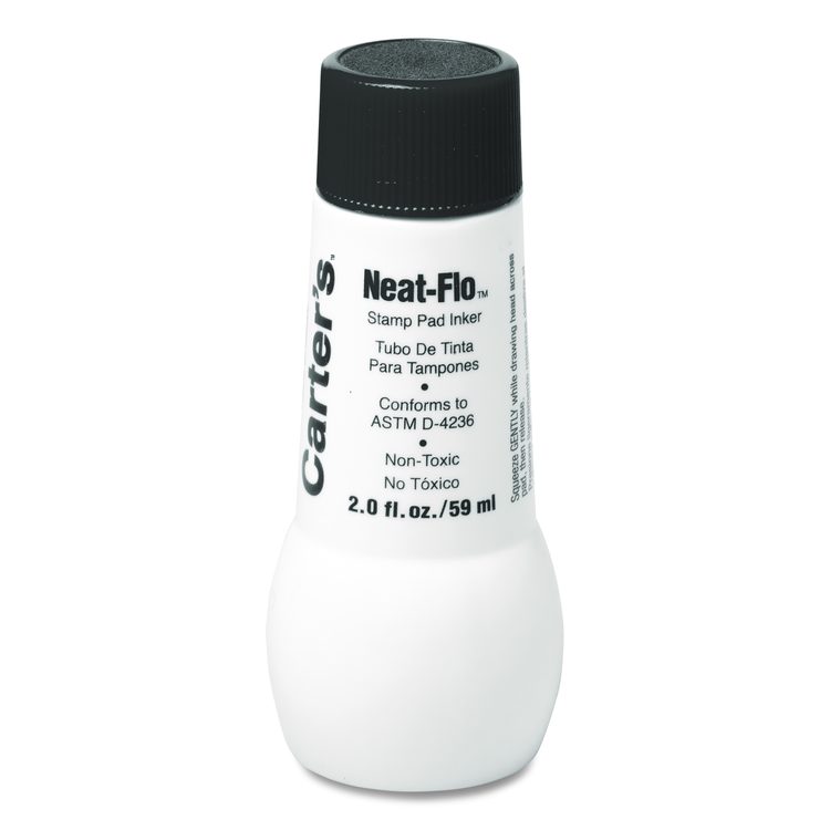 Neat-Flo Stamp Pad Inker, 2 oz Bottle, Black