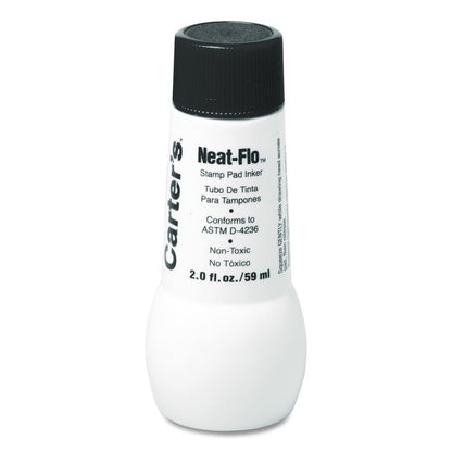 Neat-Flo Stamp Pad Inker, 2 oz Bottle, Black