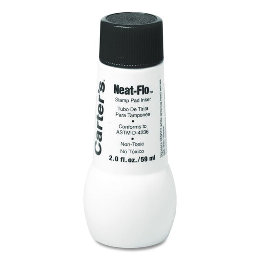 Neat-Flo Stamp Pad Inker, 2 oz Bottle, Black
