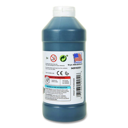 Washable Paint, Black, 16 oz Bottle