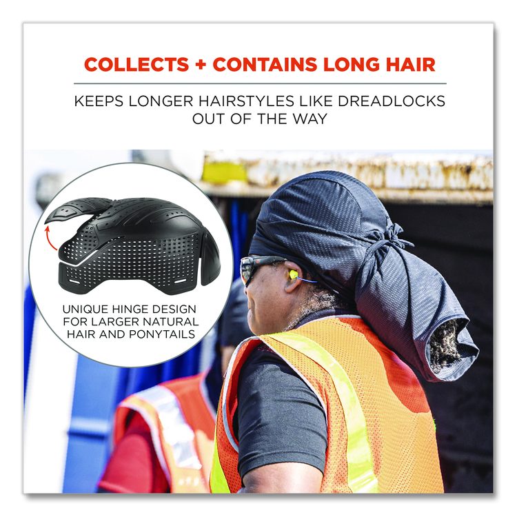 Skullerz 8941 Mesh Dreadlock Tube and Bump Cap Insert, Small to Medium, 0.2" Insert, Black