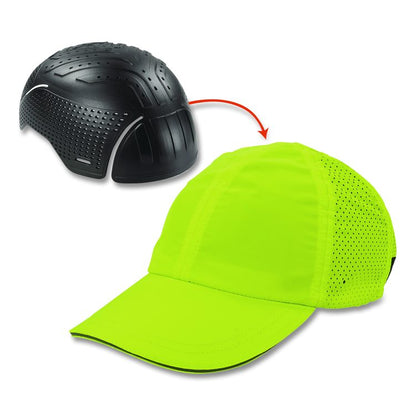 Skullerz 8947 Lightweight Baseball Hat and Bump Cap Insert, Front Brim, X-Large to 2X-Large (7.25 to 8.5), 0.2" Insert, Lime