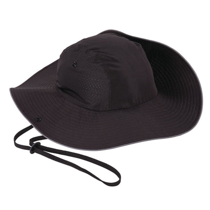 Skullerz 8957 Lightweight Ranger Hat and Bump Cap Insert, Full Brim, Medium to Large (6.75 to 7.75), 0.2" Insert, Black